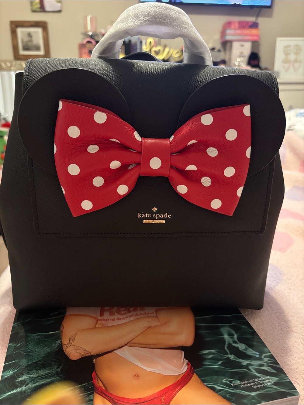 Kate Spade Minnie Mouse mini bow backpack